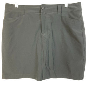 Eddie Bauer‎ Skort Womens Sz 10 Gray Stretch Skirt Hiking Outdoor Active